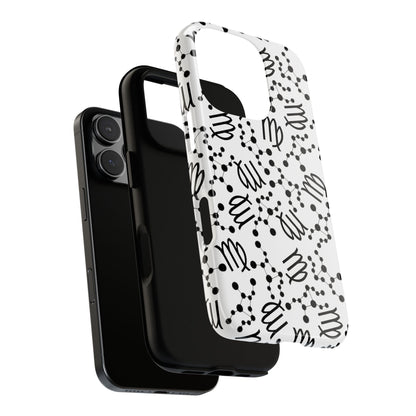 Tough Cases with the Virgo Zodiac sign for iPhone, Samsung Galaxy, and Google Pixel devices