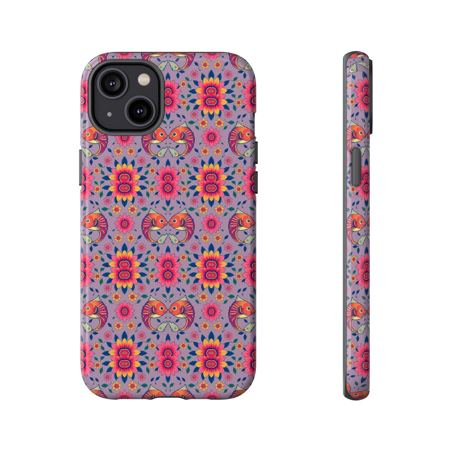 Tough Cases, Pisces, Zodiac v3, Flower Pattern