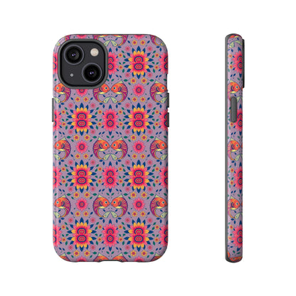 Tough Cases, Pisces, Zodiac v3, Flower Pattern