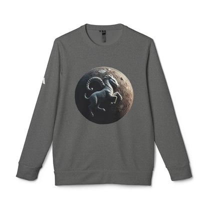 Adidas, Unisex Fleece Crewneck Sweatshirt, Aries, Planet Animal, Zodiac