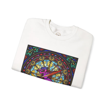 Unisex Heavy Blend™ Crewneck Sweatshirt, Glass 1, Sagittarius Zodiac Design