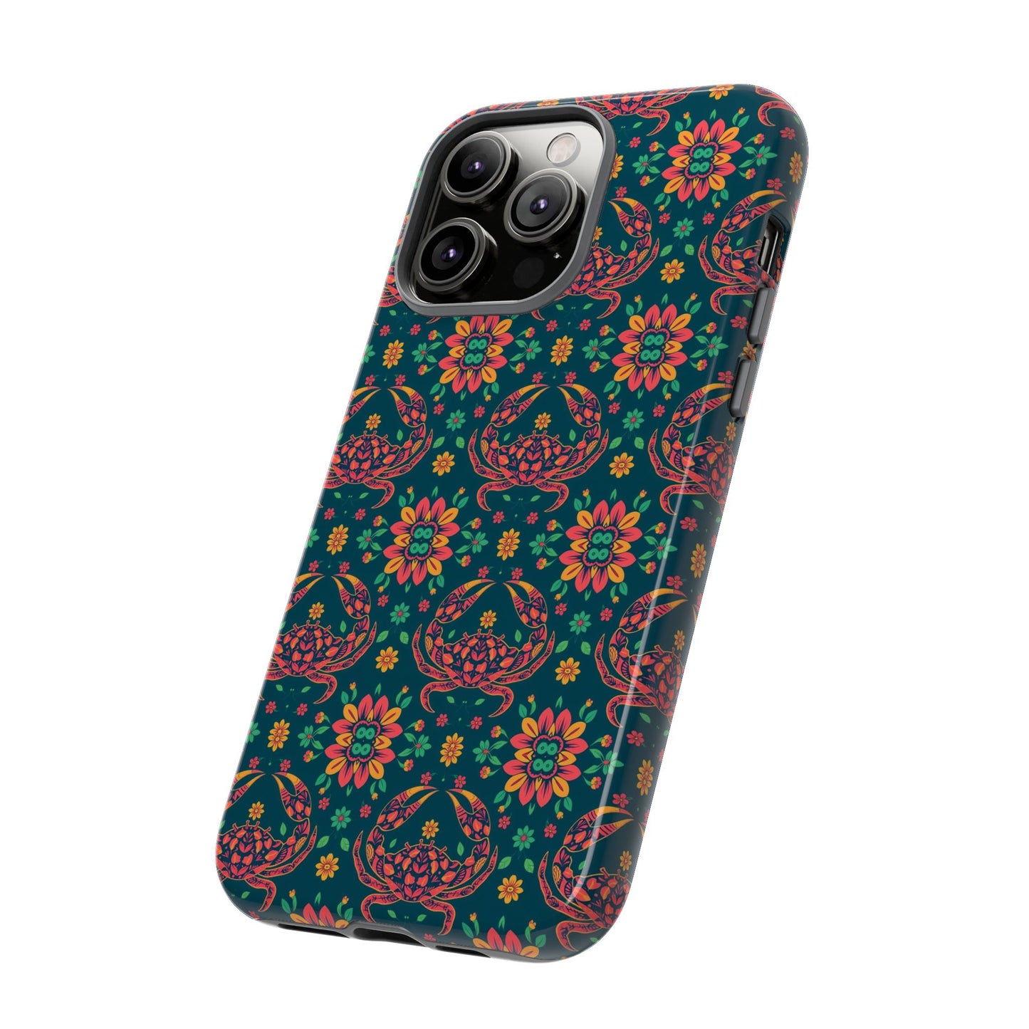 Tough Cases, Cancer, Zodiac v4, Flower Pattern