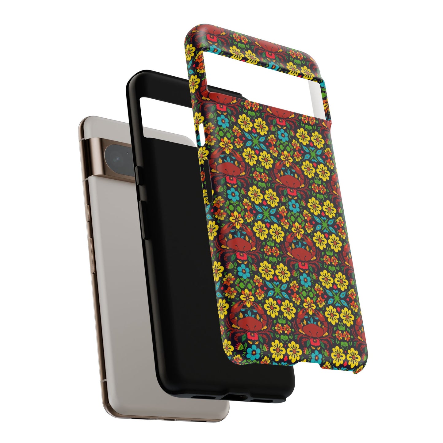 Tough Cases, Cancer, Zodiac v2, Flower Pattern