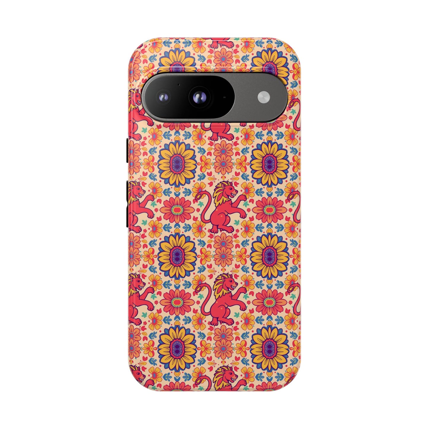 Tough Cases, Leo, Zodiac v1, Flower Pattern