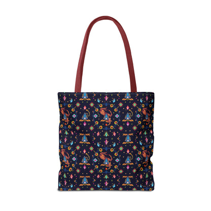 Tote Bag (AOP), Capricorn, Zodiac v1, Jewel Pattern