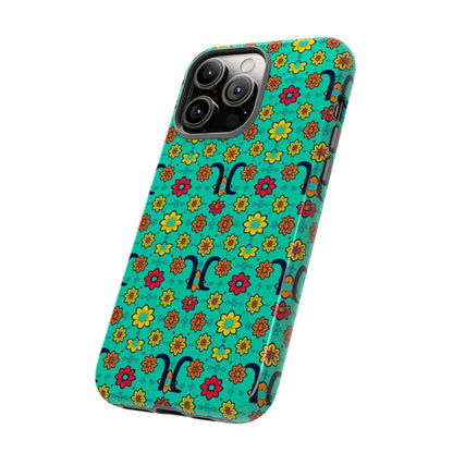 Tough Cases, Aquarius, Zodiac v2, Flower Pattern