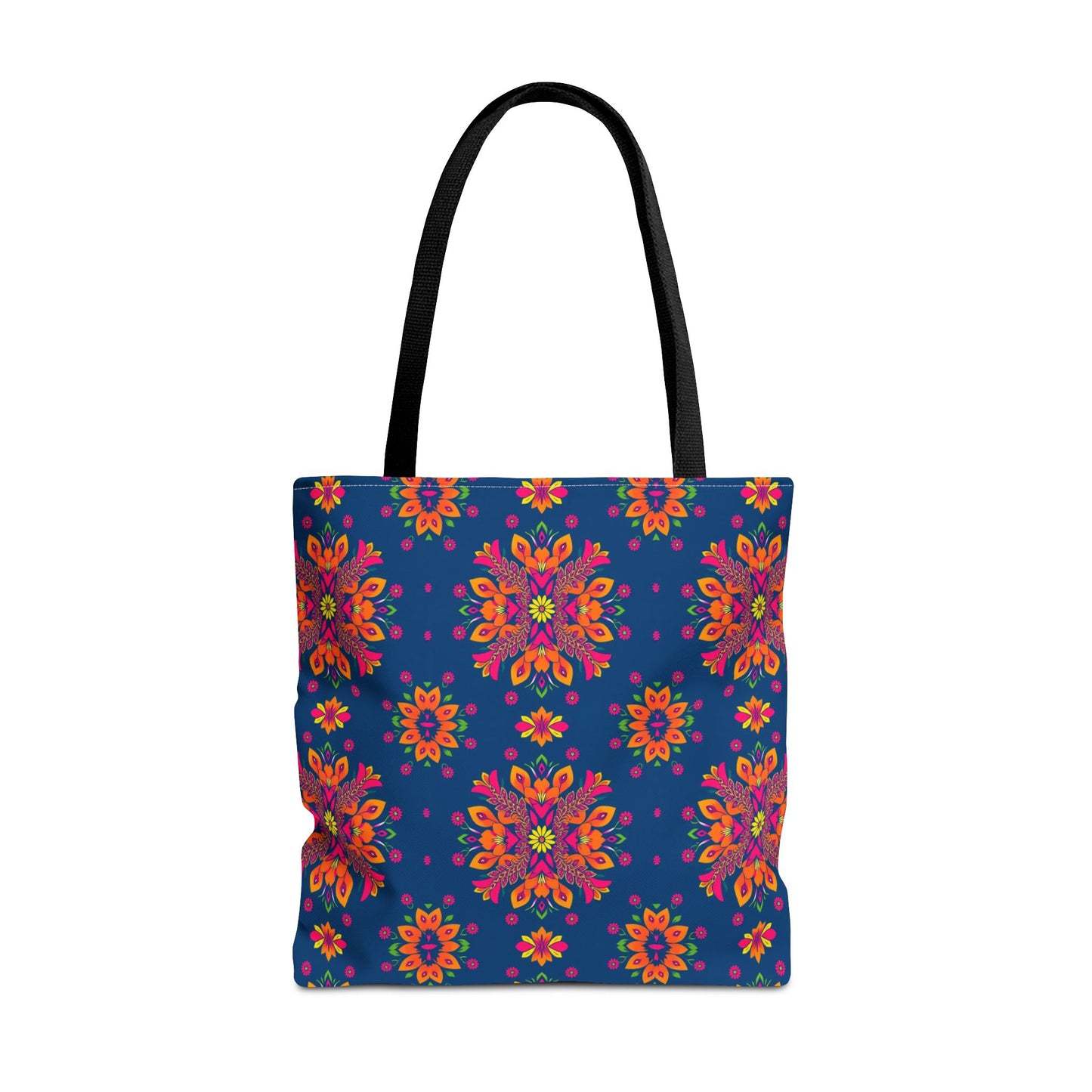 Tote Bag (AOP), Gemini, Zodiac v2, Flower Pattern