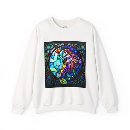 Unisex Heavy Blend™ Crewneck Sweatshirt, Glass, Aquarius Zodiac Design