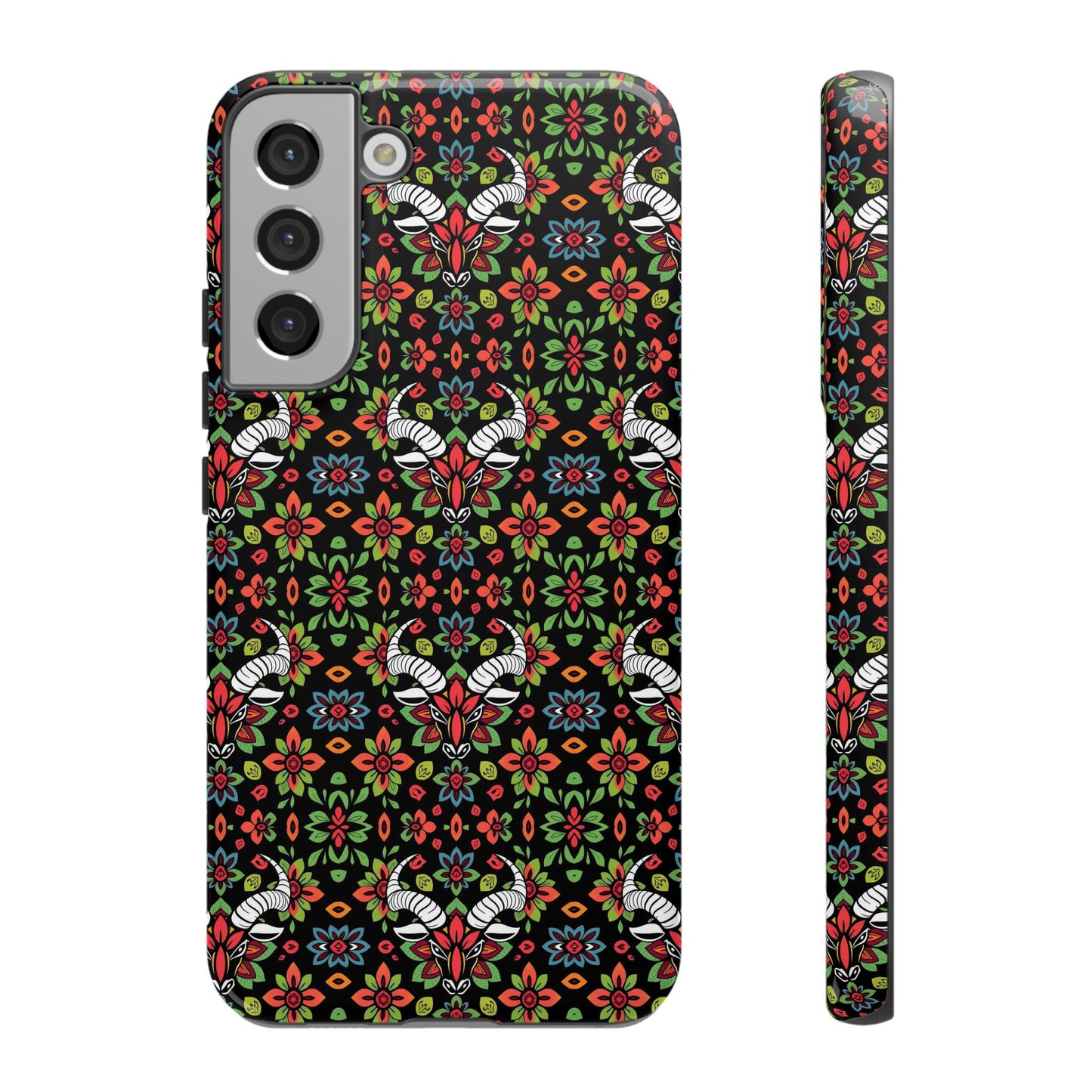 Tough Cases, Taurus, Zodiac v2, Flower Pattern