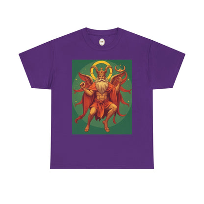 Unisex Heavy Cotton T-Shirt, Aries God, Zodiac Design