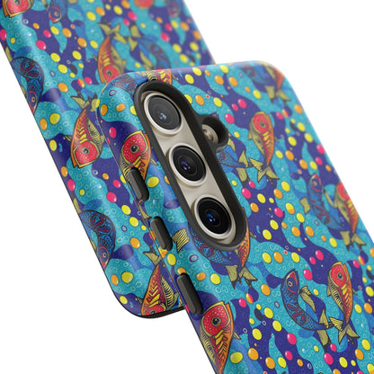 Tough Cases, Pisces, Zodiac v2, Bubble Pattern