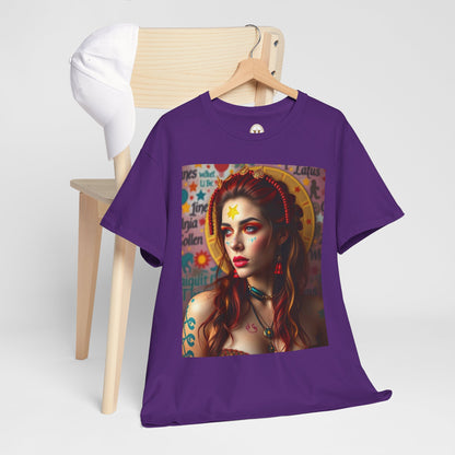 Unisex Heavy Cotton T-Shirt, Sagittarius, Zodiac, Sexy Art