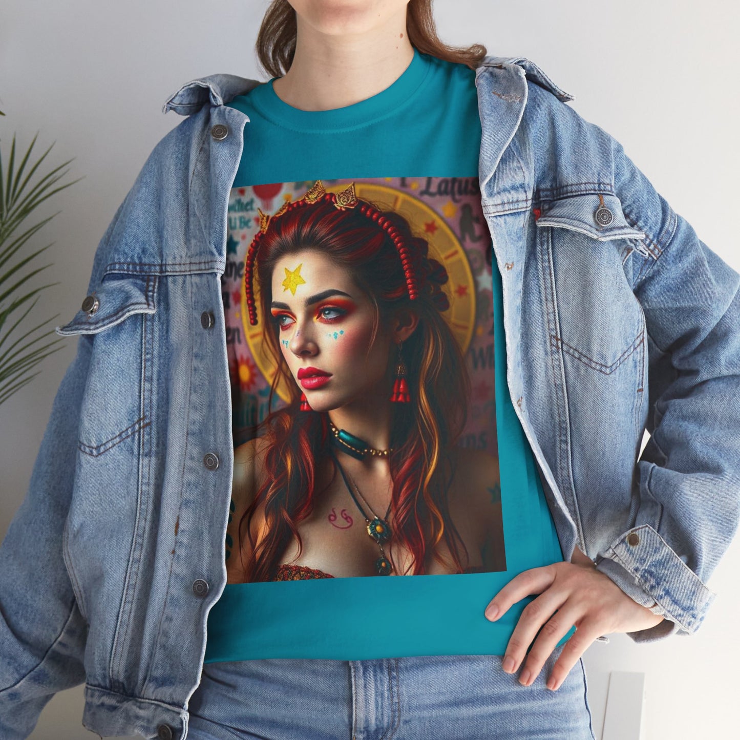 Unisex Heavy Cotton T-Shirt, Sagittarius, Zodiac, Sexy Art