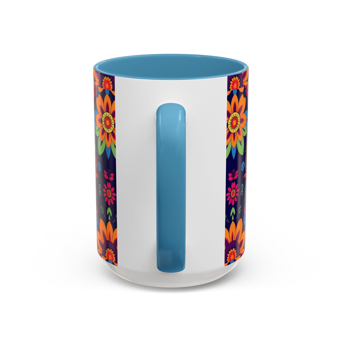 Accent Coffee Mug, Cancer, Zodiac, Flower Pattern, (11, 15oz)