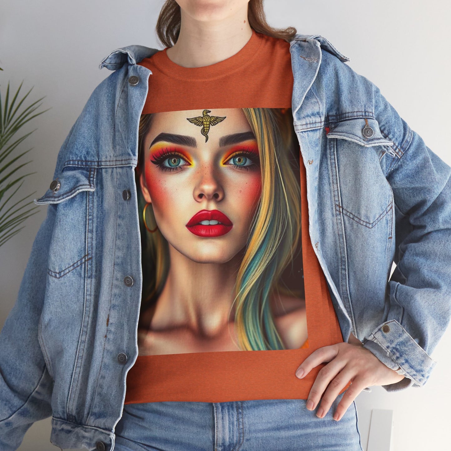 Unisex Heavy Cotton T-Shirt, Virgo, Zodiac, Sexy Art