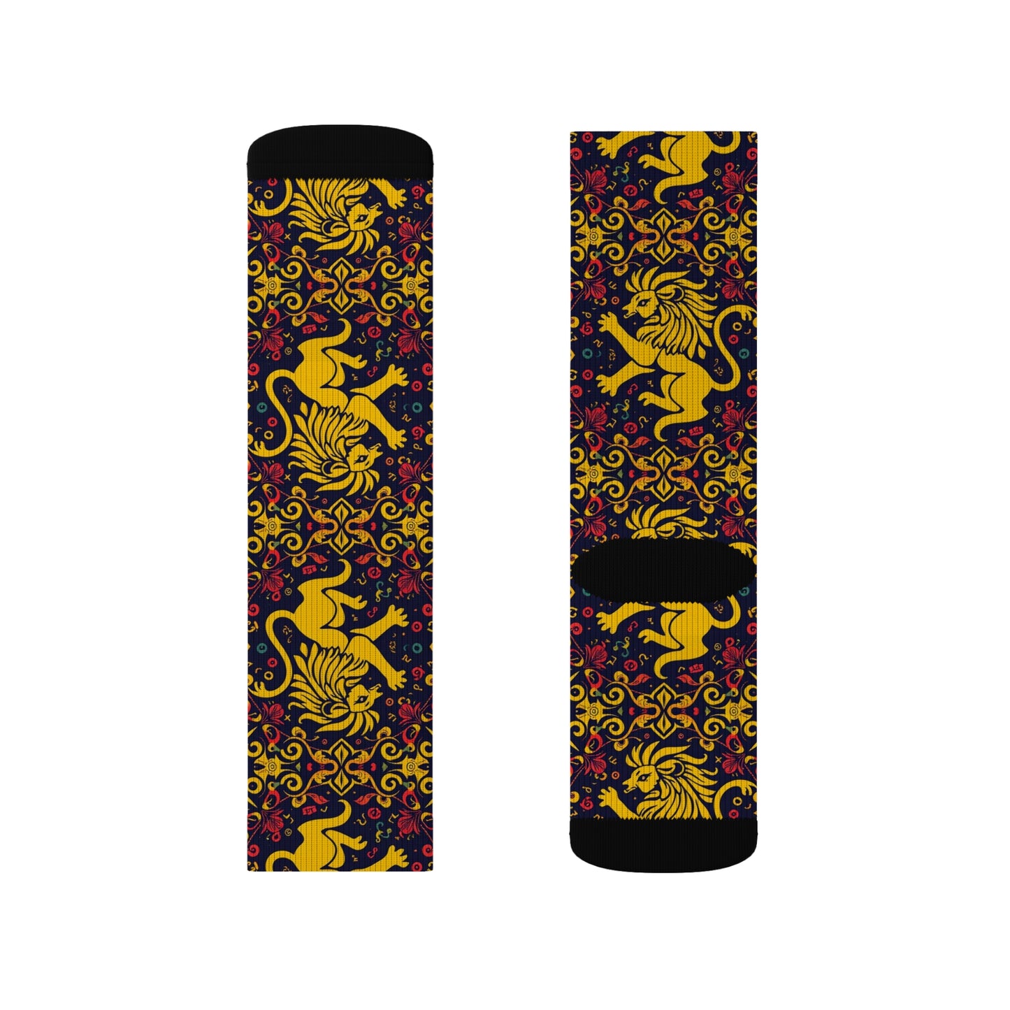 Sublimation Socks, Leo, Zodiac v2, Pattern