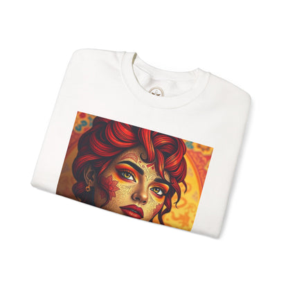 Unisex Heavy Blend™ Crewneck Sweatshirt, Aquarius, Zodiac v2, Sexy Pattern