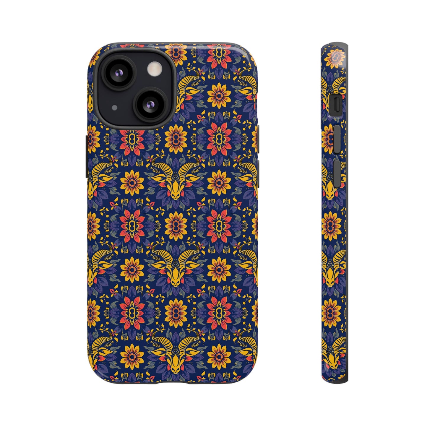 Tough Cases, Taurus, Zodiac v3, Flower Pattern