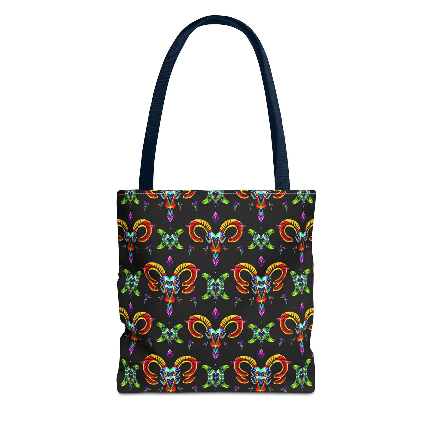 Tote Bag (AOP), Aries, Zodiac, Jewel Pattern