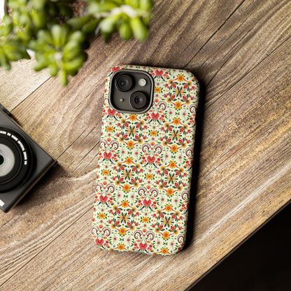 Tough Cases, Aries, Zodiac, Flower Pattern