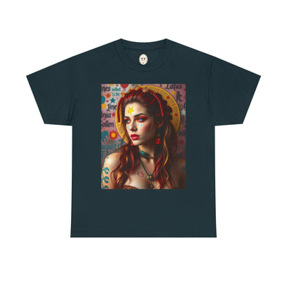 Unisex Heavy Cotton T-Shirt, Sagittarius, Zodiac, Sexy Art