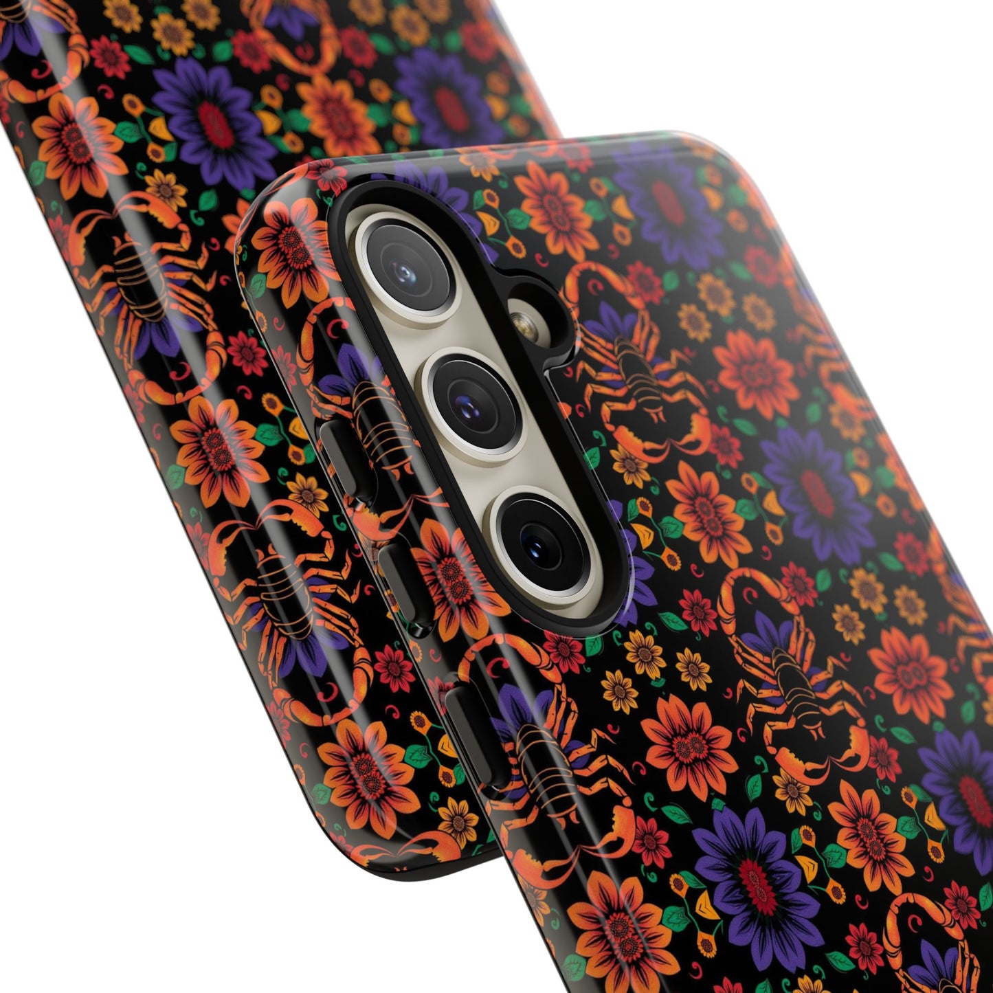 Tough Cases, Scorpio, Zodiac, Flower Pattern