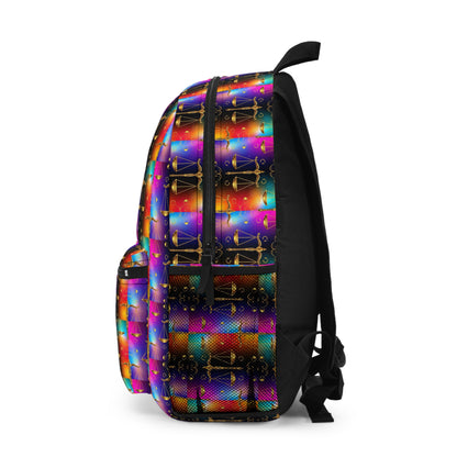 Backpack, Libra, Zodiac v2, Metal Pattern