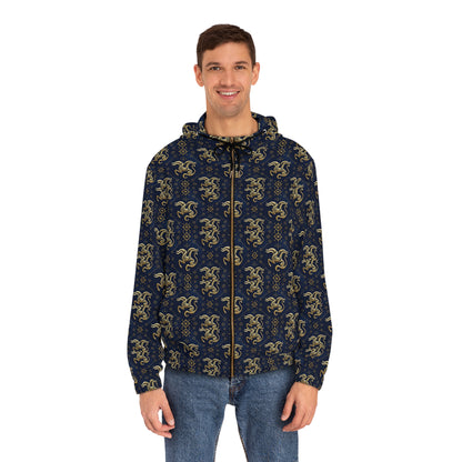 Full-Zip Hoodie (AOP), Aquarius, Zodiac v3, Pattern