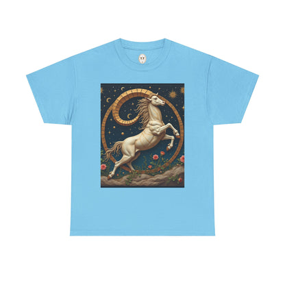 Unisex Heavy Cotton T-Shirt, Aries Animal. Zodiac Design