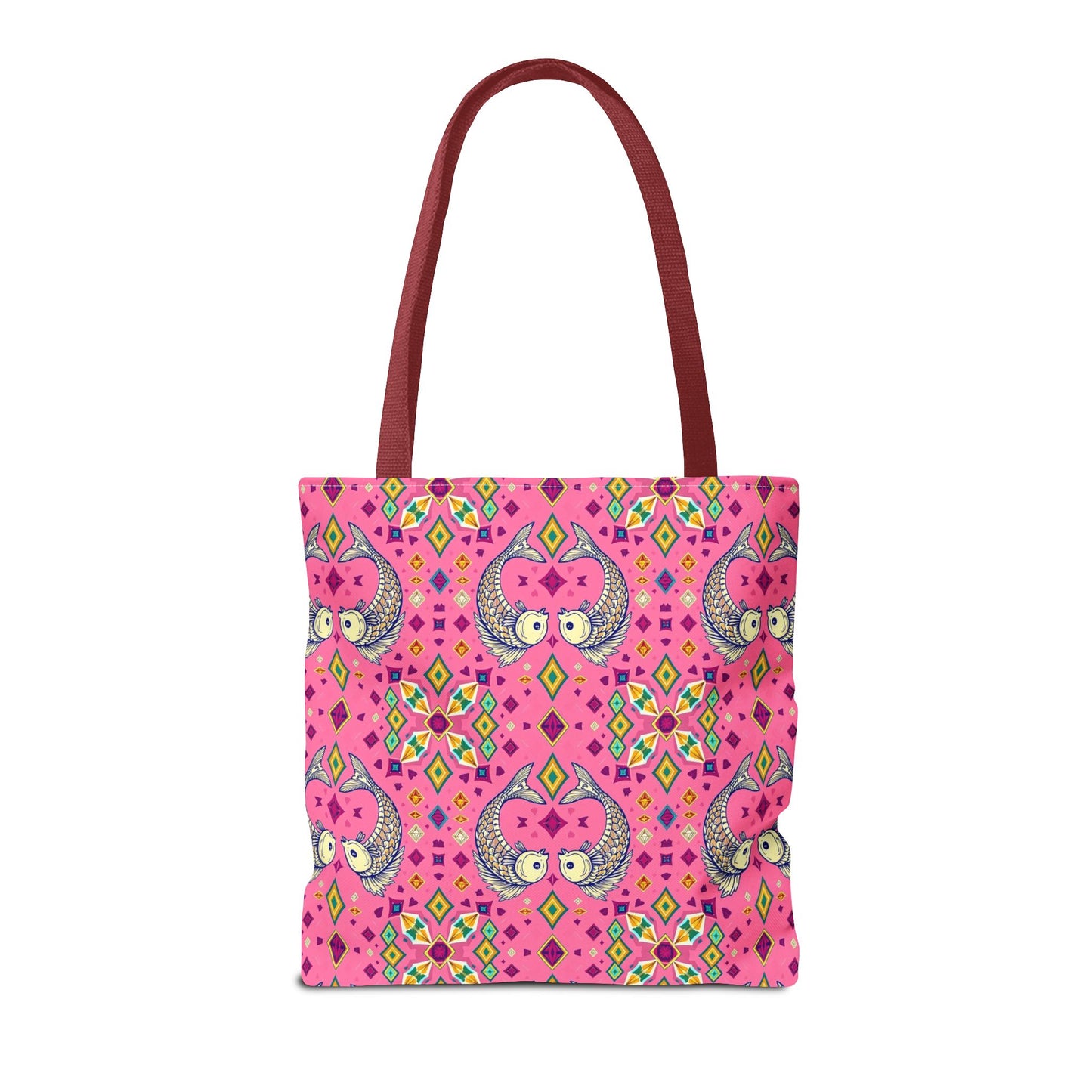 Tote Bag (AOP), Pisces, Zodiac, Jewel Pattern