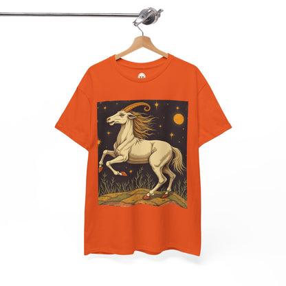 Unisex Heavy Cotton T-Shirt, Aries Animal, Zodiac Design
