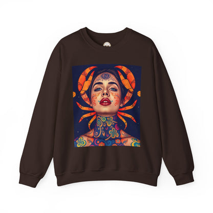 Unisex Heavy Blend™ Crewneck Sweatshirt, Cancer, Zodiac v1, Sexy Pattern