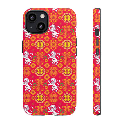Tough Cases, Leo, Zodiac v4, Flower Pattern
