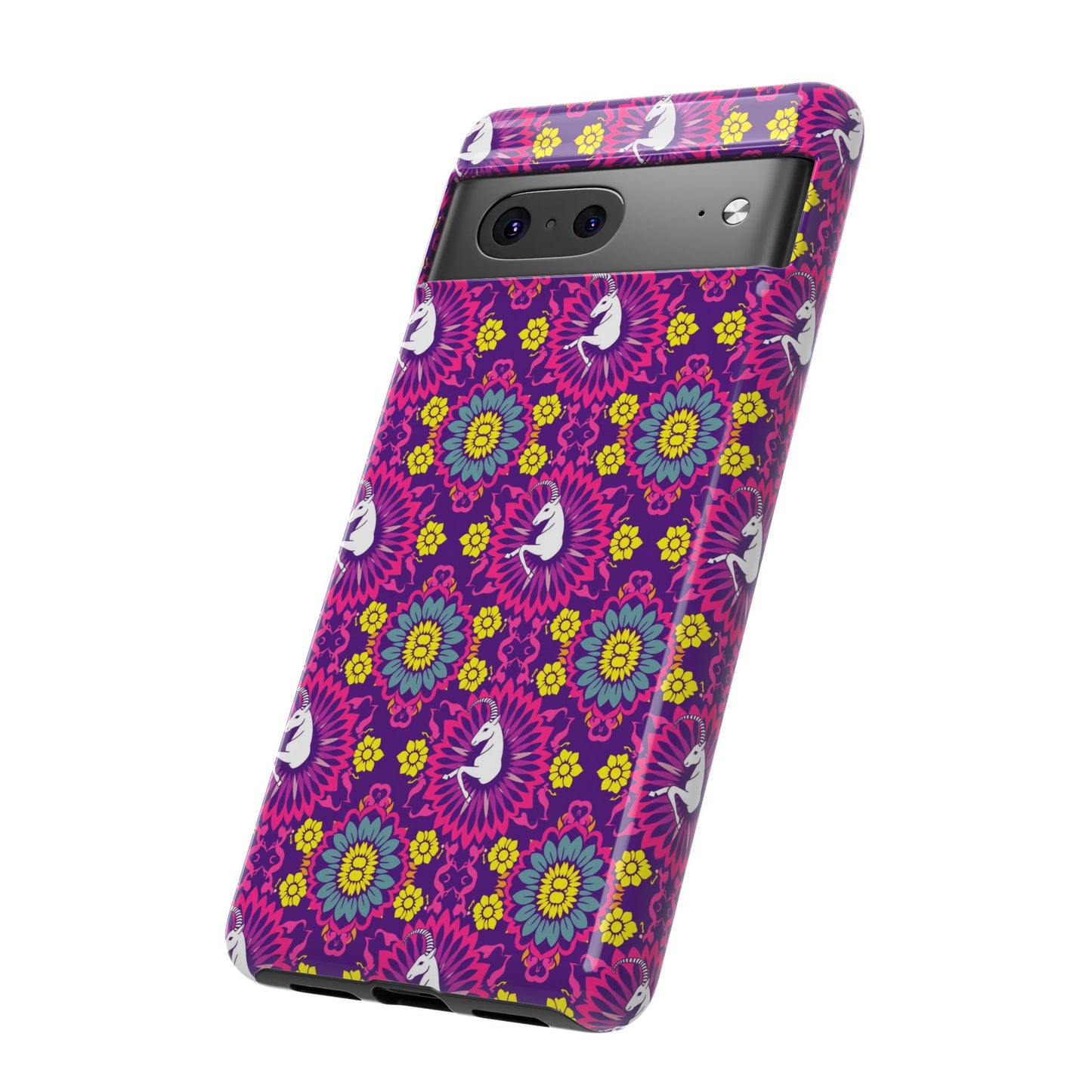 Tough Cases, Capricorn, Zodiac, Flower Pattern
