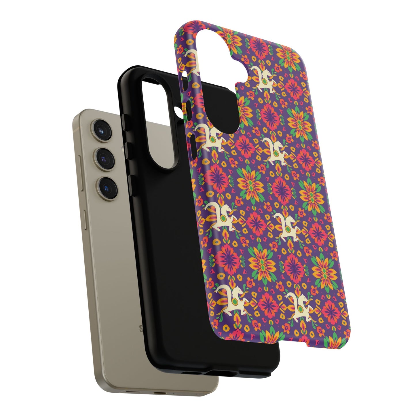Tough Cases, Aquarius, Zodiac v1, Flower Pattern