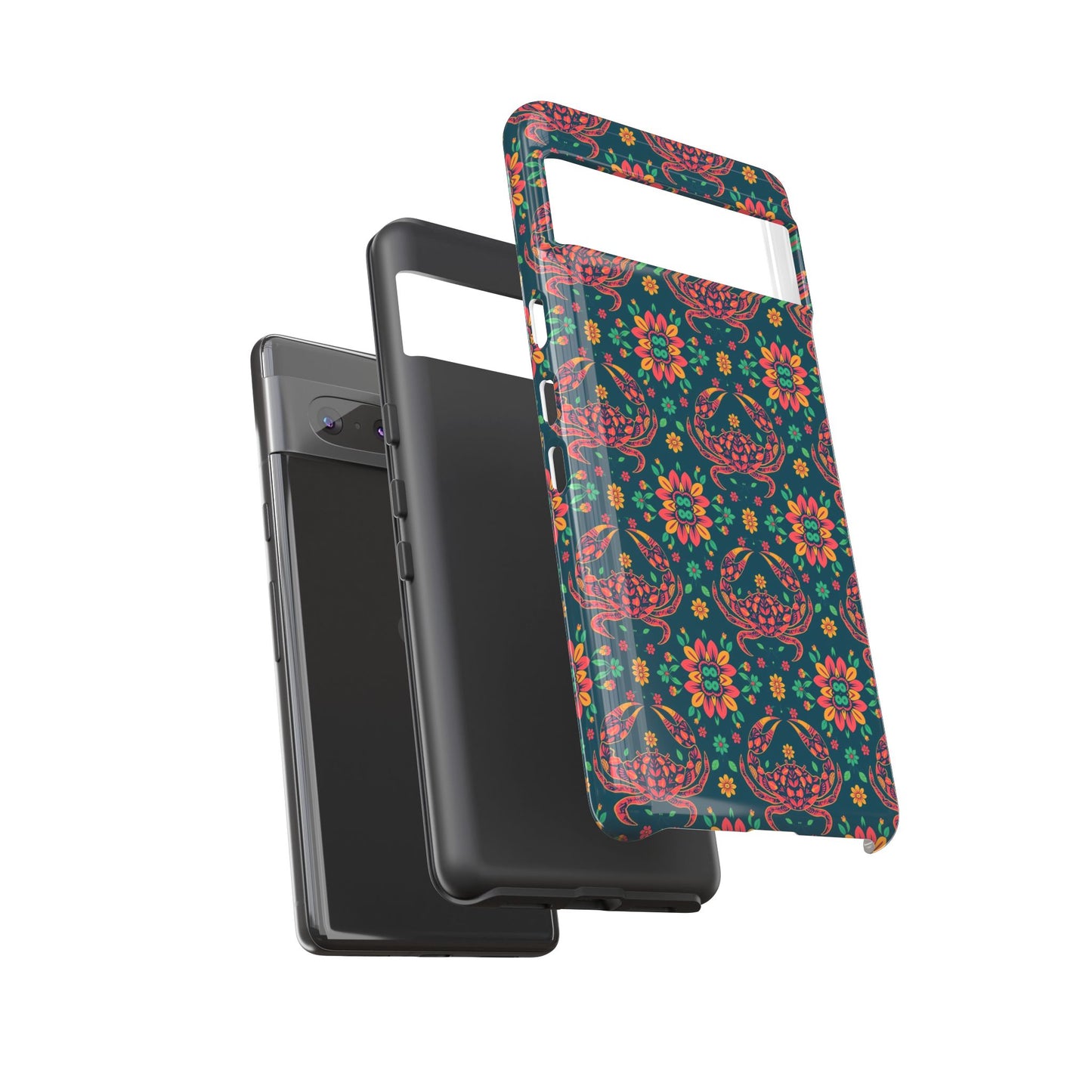 Tough Cases, Cancer, Zodiac v4, Flower Pattern