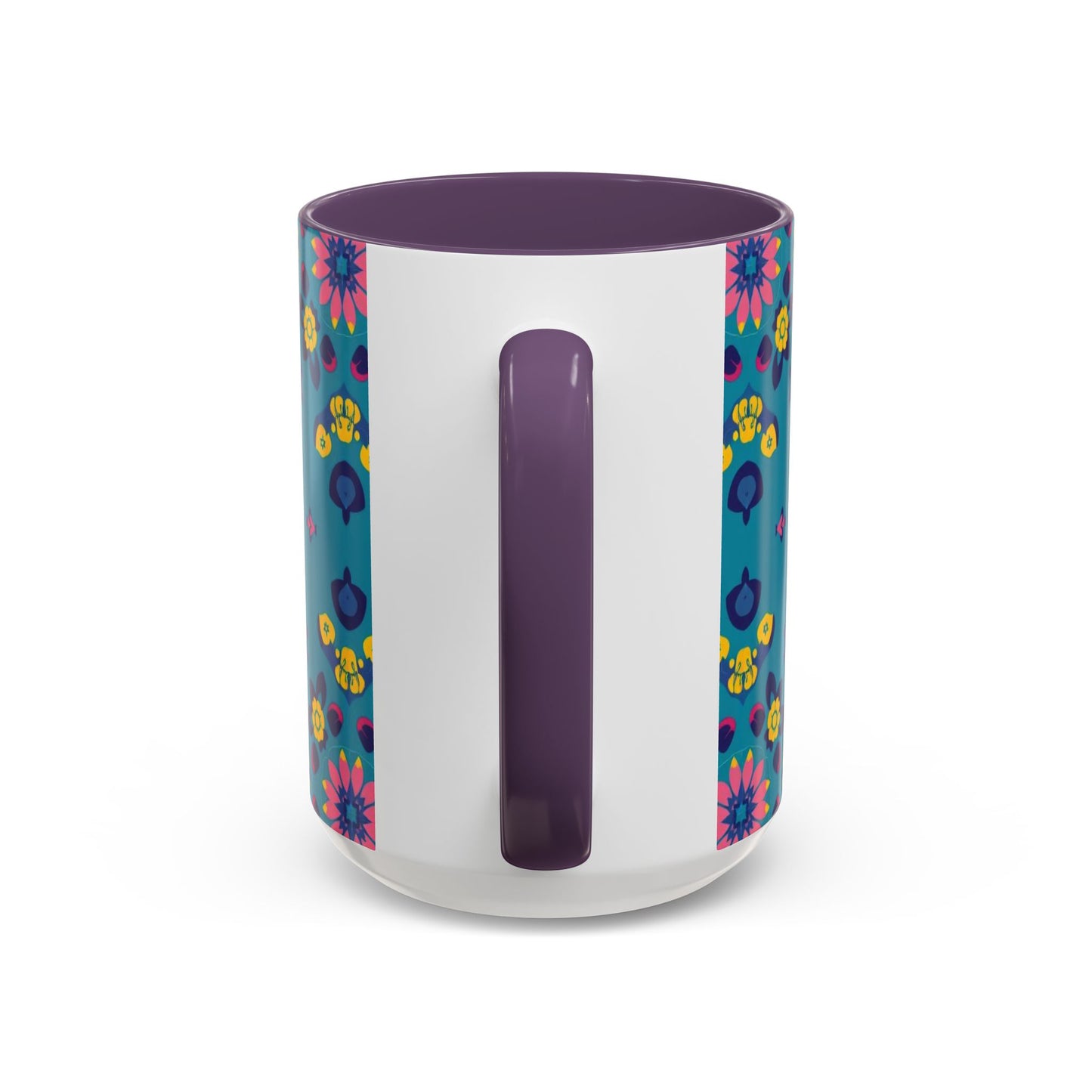 Accent Coffee Mug, Libra, Zodiac v2, Flower Pattern, (11, 15oz)