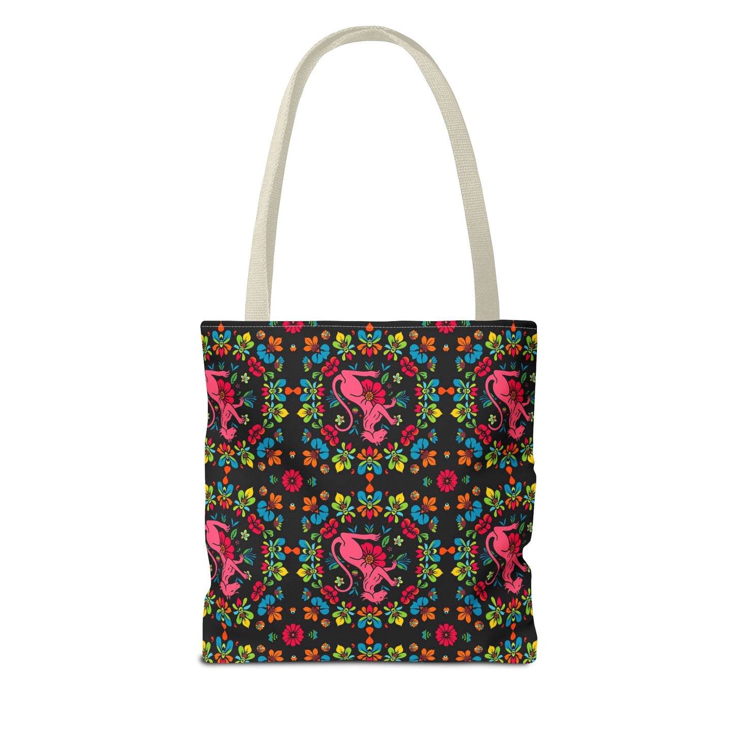 Tote Bag, (AOP), Virgo, Zodiac v6, Flower Pattern