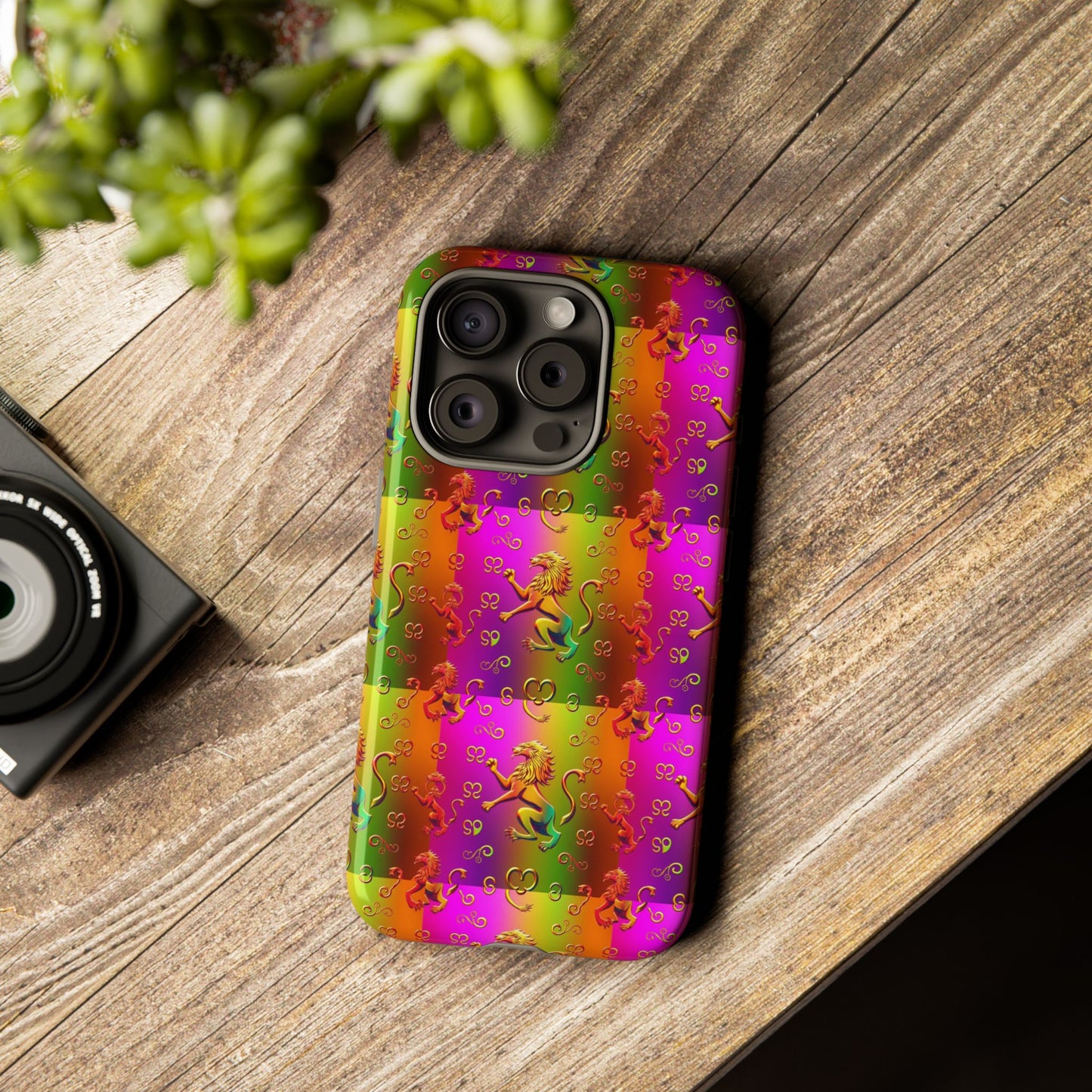 Tough Cases, Leo, Zodiac v1, Metal Pattern