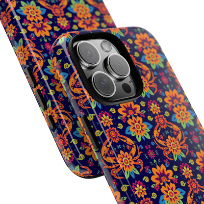 Tough Cases, Cancer, Zodiac, Flower Pattern