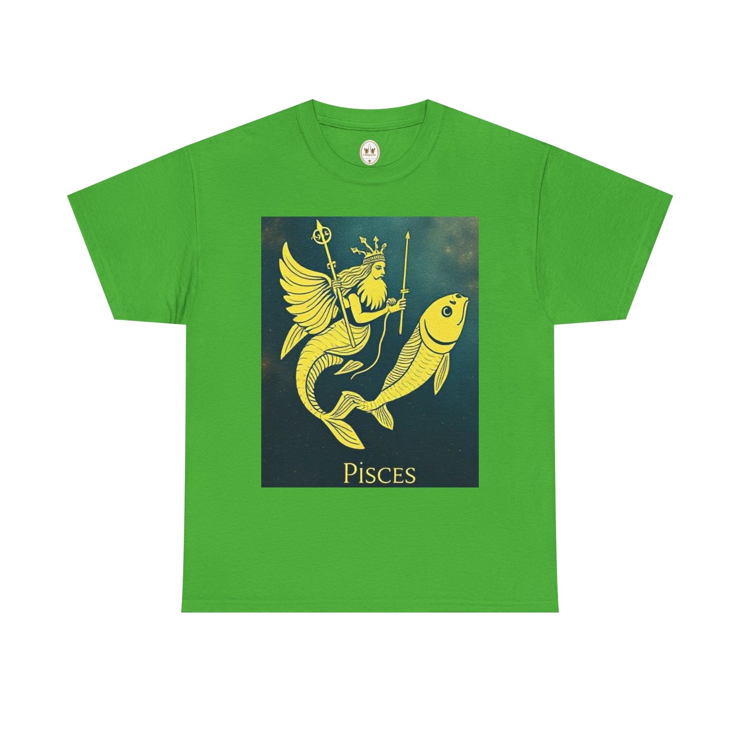 Unisex Heavy Cotton T-Shirt, Pisces Queen, Zodiac Design