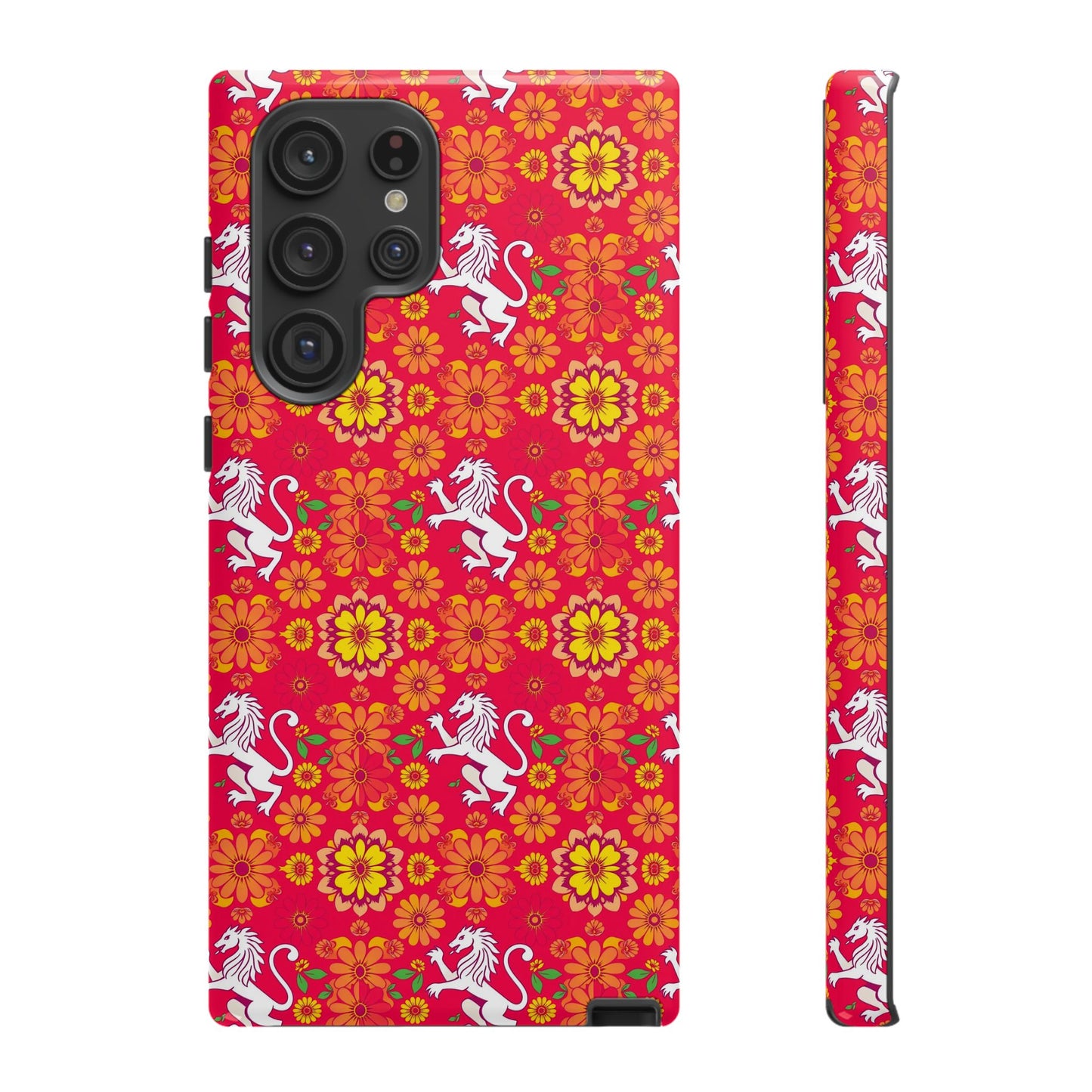 Tough Cases, Leo, Zodiac v4, Flower Pattern