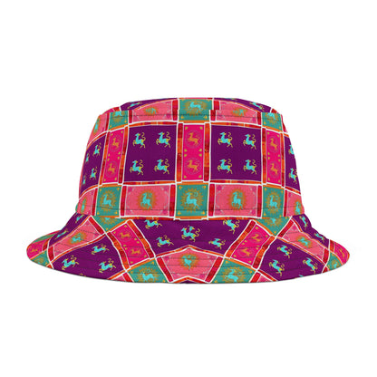 Bucket Hat, (AOP), Capricorn, Zodiac v1, Shape Pattern
