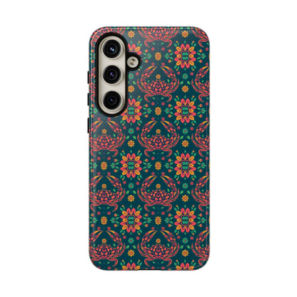 Tough Cases, Cancer, Zodiac v4, Flower Pattern