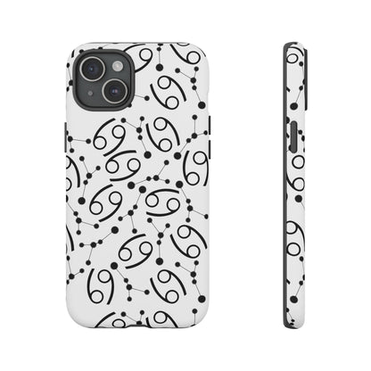 Tough Cases with the Cancer Zodiac sign for iPhone, Samsung Galaxy, and Google Pixel devices