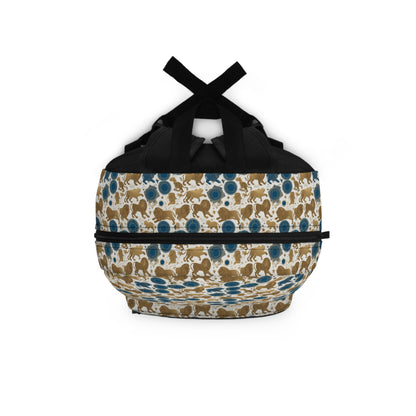 Backpack, Leo, Zodiac v1, Metal Pattern