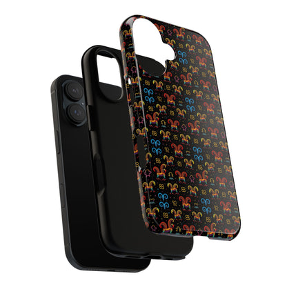Tough Cases, Aries, Zodiac v1, Metal Pattern