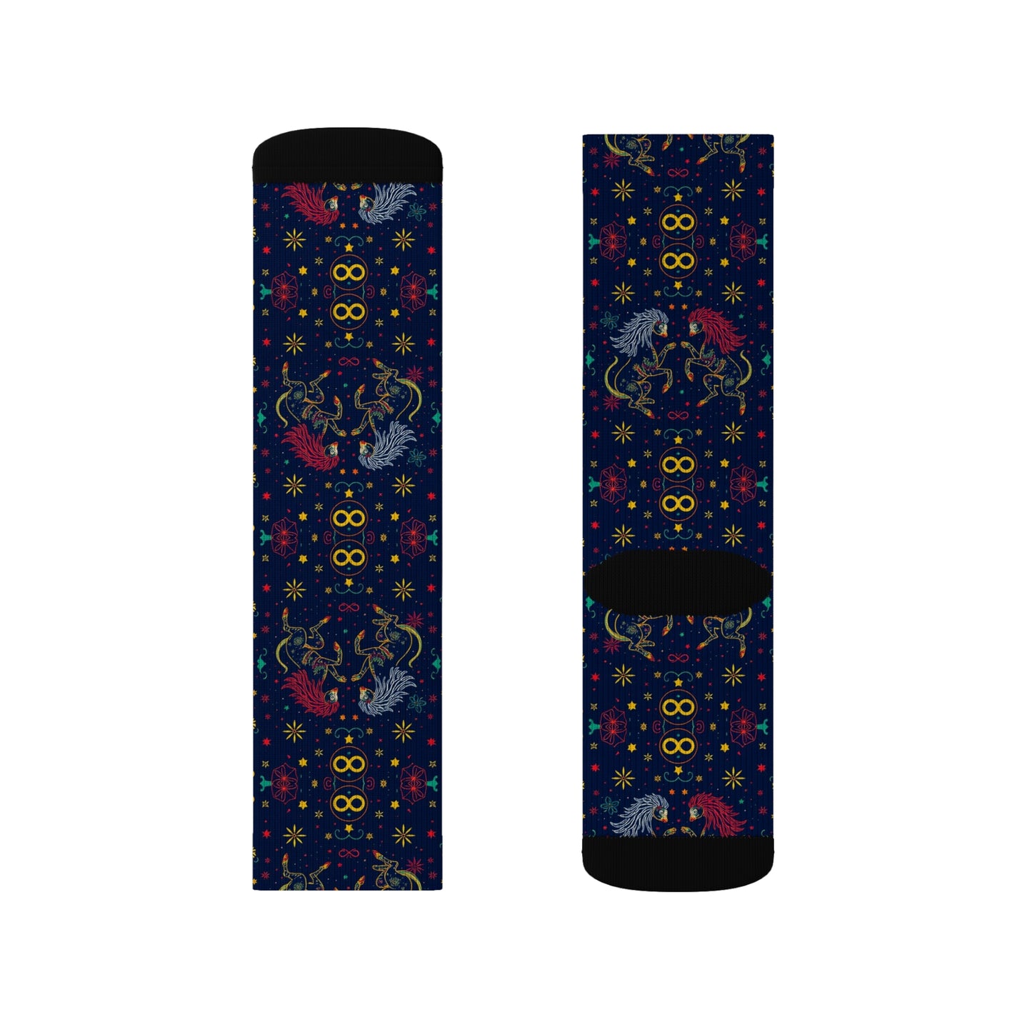 Sublimation Socks, Gemini, Zodiac v3, Pattern