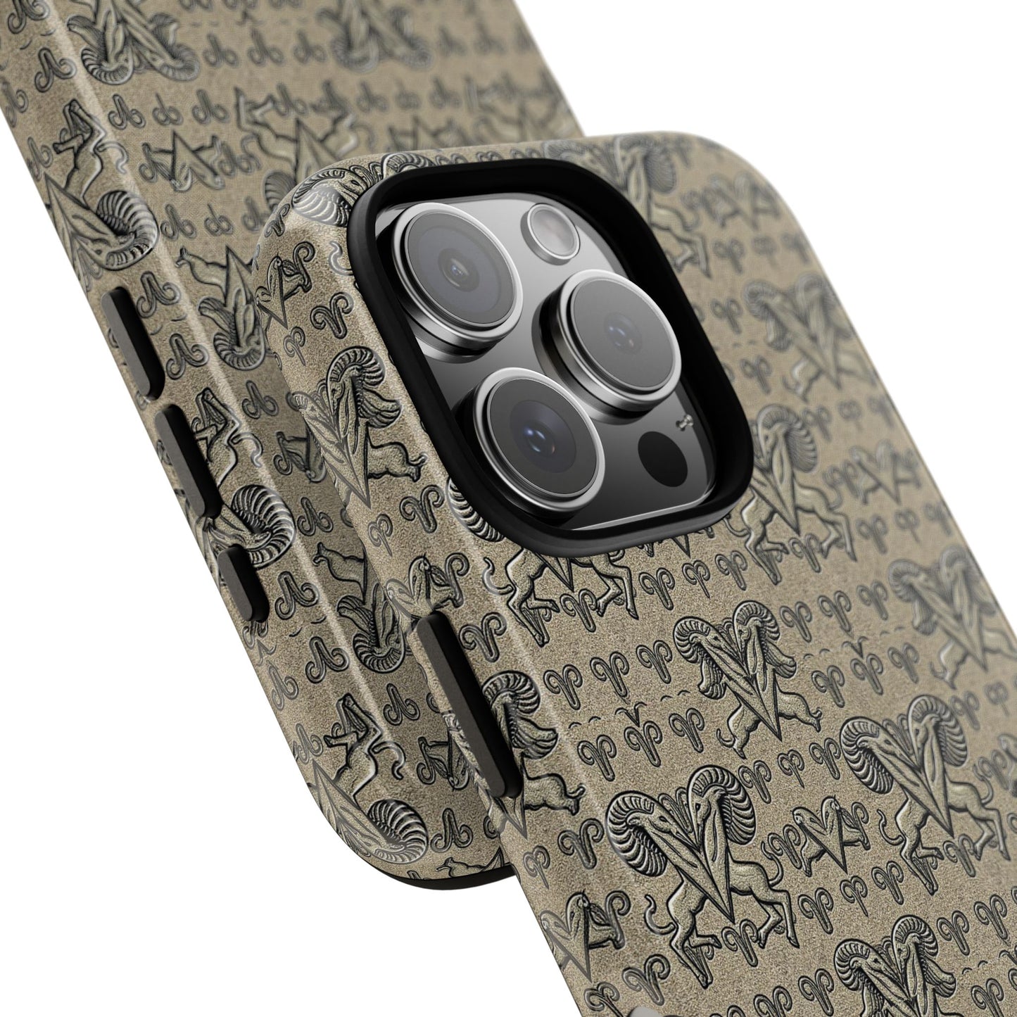 Tough Cases, Aries, Zodiac, Metal Pattern