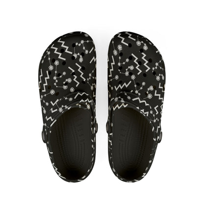 EVA Foam Rubber Shoes (AOP), Material 100% EVA, Aquarius Zodiac Design